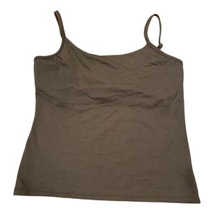 New York & Co Taupe/Gray Camisole‎ Top M